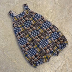 Janie and Jack Madras Romper